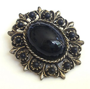 （画像用） アンティーク フローラル ブローチ