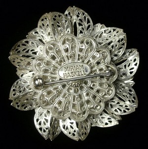 （画像用） MiriamHaskell　ブローチ ミリアムハスケル　花