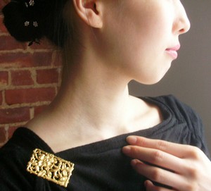 （画像用） Miriam Haskell ミリアムハスケルブローチ