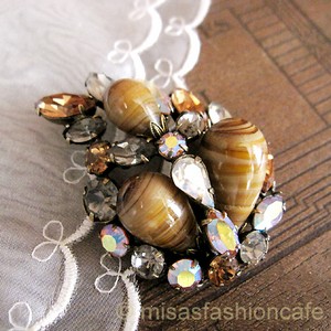 （画像用） Regency　リージェンシー キャラメル・ブローチ