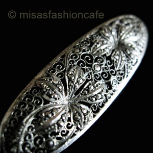 （画像用） SterｌingSilver 銀製 マーカサイト ブローチ