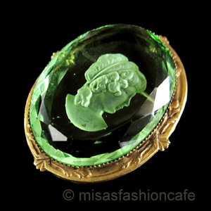 （画像用） Original By Robertカメオ ブローチ兼ペンダント