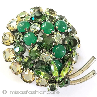 （画像用） オーストリア製 ブローチ クリスタル・フルーツ