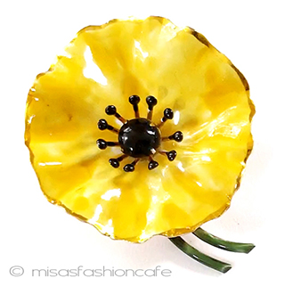 （画像用） Original by Robert ポピーのお花ブローチ