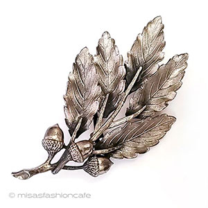 （画像用） アンティークジュエリー 団栗どんぐりブローチ