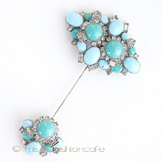 （画像用） ＤｅＮｉｃｏｌａ　ブローチ アートガラス　レア