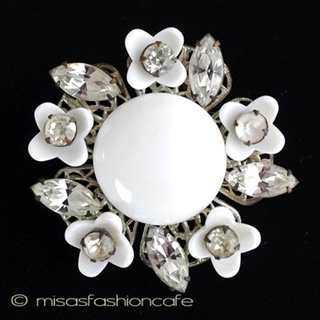 （画像用） ミリアムハスケル刻印 1948年の花ブローチ