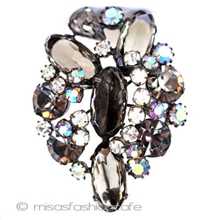 （画像用） Ｒｅｇｅｎｃｙリージェンシー クリスタル　ブローチ