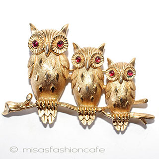 （画像用） Ｔｒｉｆａｒｉ　 トリファリ ふくろう　ブローチ