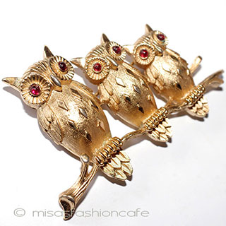 （画像用） Ｔｒｉｆａｒｉ　 トリファリ ふくろう　ブローチ