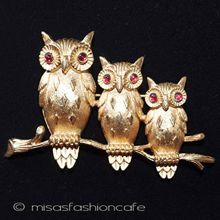 （画像用） Ｔｒｉｆａｒｉ　 トリファリ ふくろう　ブローチ