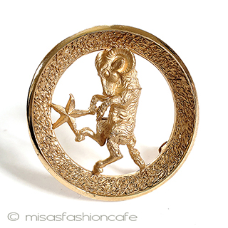 （画像用） Ｔｒｉｆａｒｉ　 トリファリ 羊・牡羊座ブローチ