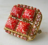 （画像用） チェコ製　ブローチ