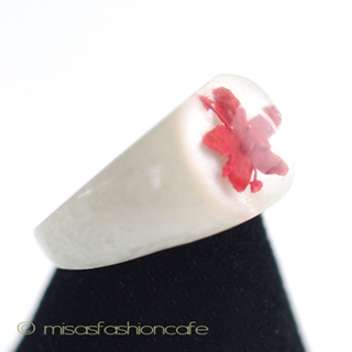 （画像用） アンティーク　お花リング