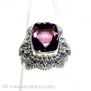 （画像用） 天然石　アメジスト　　 スターリングシルバー