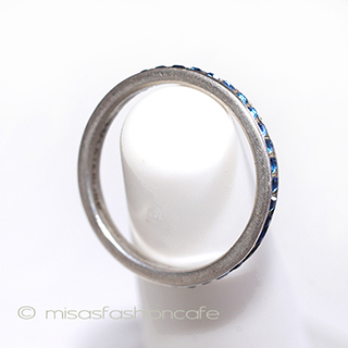 （画像用） スターリングシルバー ネイビーブルー　リング