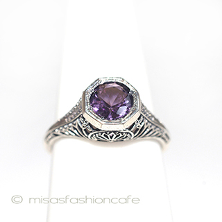 （画像用） 天然石　アメジスト　１ｃｔ　 スターリングシルバー刻印