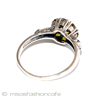 （画像用） シトリン真珠　リング スターリングシルバー