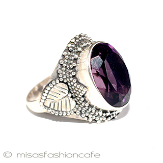 （画像用） アメジスト６ｃｔリング スターリングシルバー