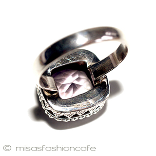 （画像用） 天然石　アメジスト スターリングシルバー