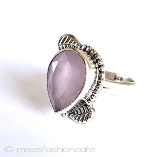 （画像用） 天然ローズクオーツ スターリングシルバー925