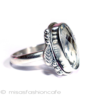 （画像用） 天然ホワイトトパーズ スターリングシルバー925