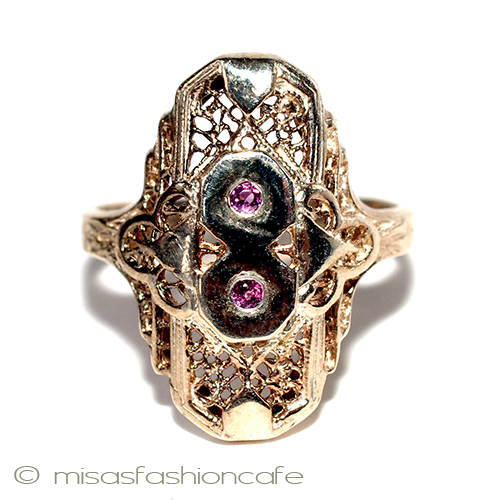 （画像用） 天然石　アメジスト 14Kローズゴールド　925