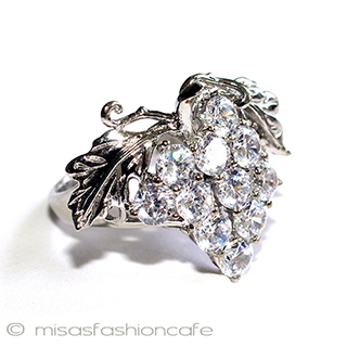 （画像用） サファイア　葡萄リング スターリング925指輪