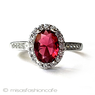 （画像用） ルビーリング　指輪 スターリングシルバー