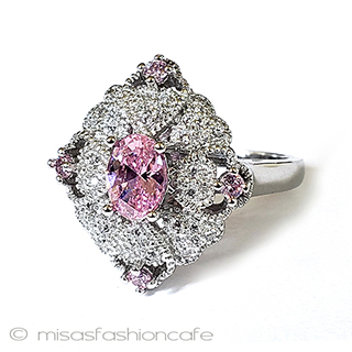 （画像用） サファイア　フラワー スターリング925リング