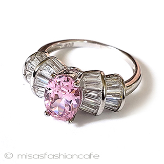 （画像用） サファイアのリボン　指輪 スターリング925 リング