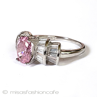 （画像用） サファイアのリボン　指輪 スターリング925 リング