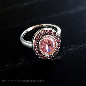 （画像用） 天然石Pinkサファイア スターリング925指輪