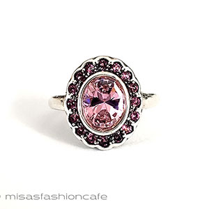 （画像用） 天然石Pinkサファイア スターリング925指輪