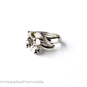 （画像用） Trifari　 トリファリ 鈴蘭のお花　リング