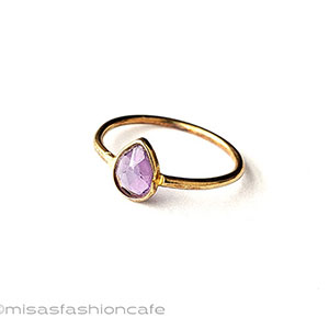 （画像用） アンティークジュエリー 天然石アメジスト　指輪