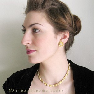 （画像用） クラウンTrifari トリファリ パール小花　3点セット