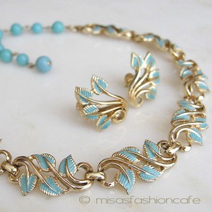 （画像用） Coro コロ 刻印 　ターコイズリーフ セット