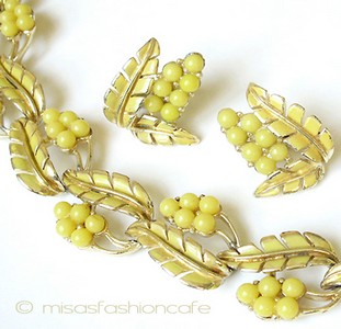 （画像用） Coro コロ 刻印 　イエローフローラル セット