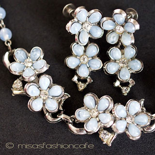 （画像用） Coro コロ　セット ライトブルー・フラワー