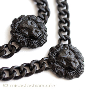 （画像用） ライオンFace　セット ネックレス＆ブレスレット