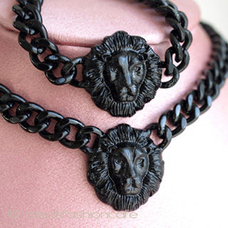 （画像用） ライオンFace　セット ネックレス＆ブレスレット