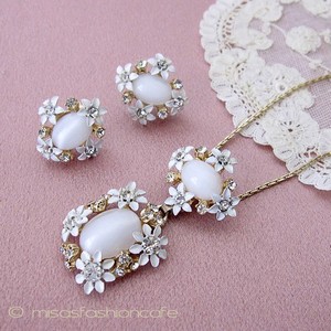 （画像用） エナメル白いお花セット