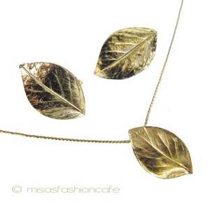 （画像用） クラウントリファリ Trifari ゴールドリーフセット