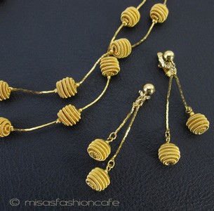 （画像用） Trifari　 トリファリ ゴールドBall　セット