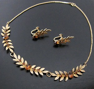 （画像用） 豪華12KgfVanDell刻印 ネックレス・イヤリングセット