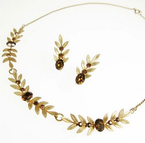 （画像用） 豪華12KgfVanDell刻印 ネックレス・イヤリングセット