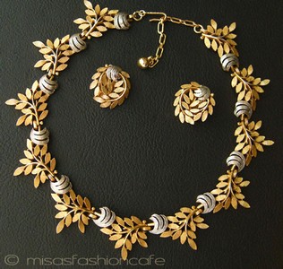 （画像用） クラウントリファリ Trifari リーフセット