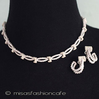 （画像用） アンティークジュエリー トリファリ　パールセット