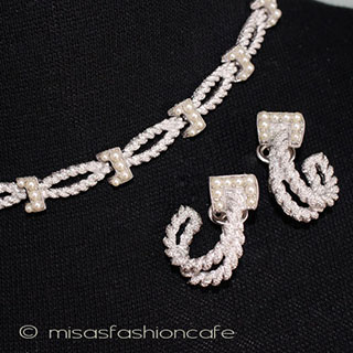 （画像用） アンティークジュエリー トリファリ　パールセット